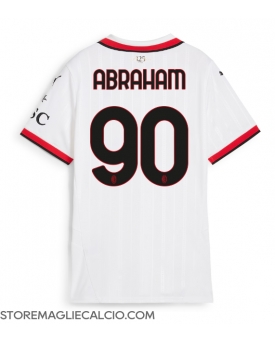 AC Milan Tammy Abraham #90 Maglia Gara Trasferta Repliche 2024-25 Donna Maniche Corte